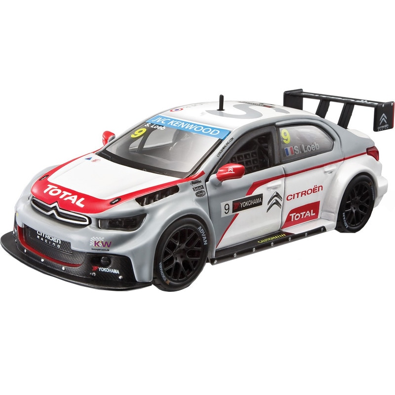 Macheta Bburago Street Rally Citroen C Elysee 2014 WTCC- Sebastian Loeb Nr.9