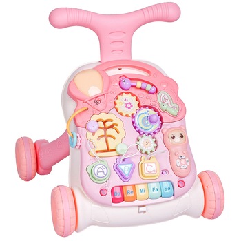 Antemergator Interactiv 5 in 1, cu masuta interactiva detasabila,  Antemergator Interactiv 5 in 1, cu masuta interactiva detasabila,