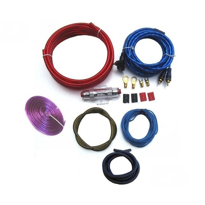 Kit cabluri subwoofer,auto,Amplificator,lungime cablu 5m,puteri maxim 1100W