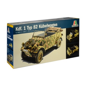 Kit de construit auto militar Kdf. 1 Typ 82 Kübelwagen 1:9 Kit de construit auto militar Kdf. 1 Typ 82 Kübelwagen 1:9