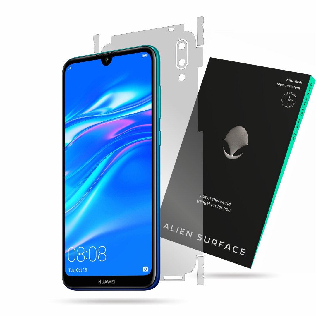 Folie Alien Surface, Huawei Y7 Prime (2019), protectie spate, laterale