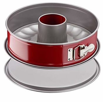 Forma de copt savarin springform TEFAL DELIBAKE J1642614 25 cm, aluminiu, rosu Forma de copt savarin springform TEFAL DELIBAKE J1642614 25 cm, aluminiu, rosu