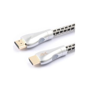 Cablu HDMI tata - HDMI tata, Ramforsat textil, 3 m Cablu HDMI tata - HDMI tata, Ramforsat textil, 3 m