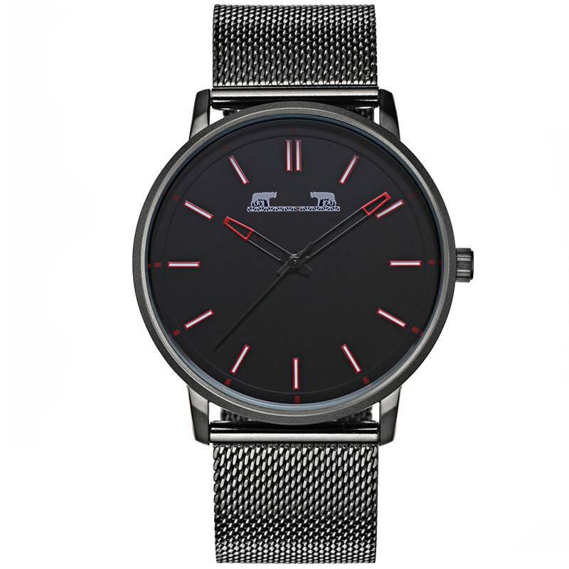 Ceas Matteo Ferari barbatesc, elegant, slim design Black - MF8233NR