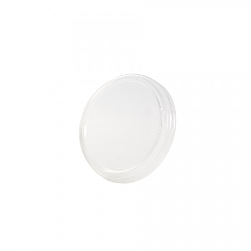 Capace biodegradabile transparente, Ø 127 mm, PLA, set 50 buc