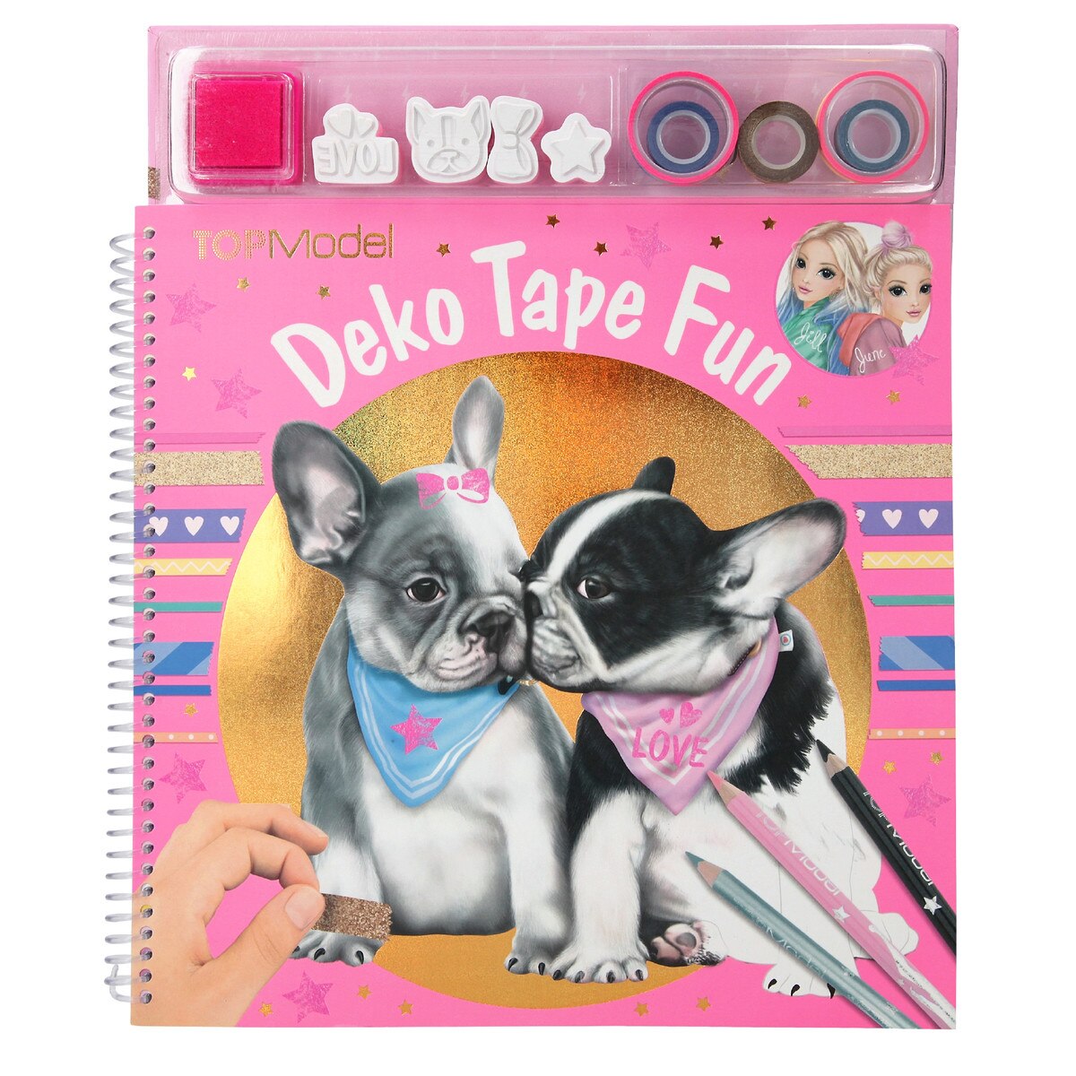 Set pentru desenat, Top Model, Deko Tape Fun, 10734