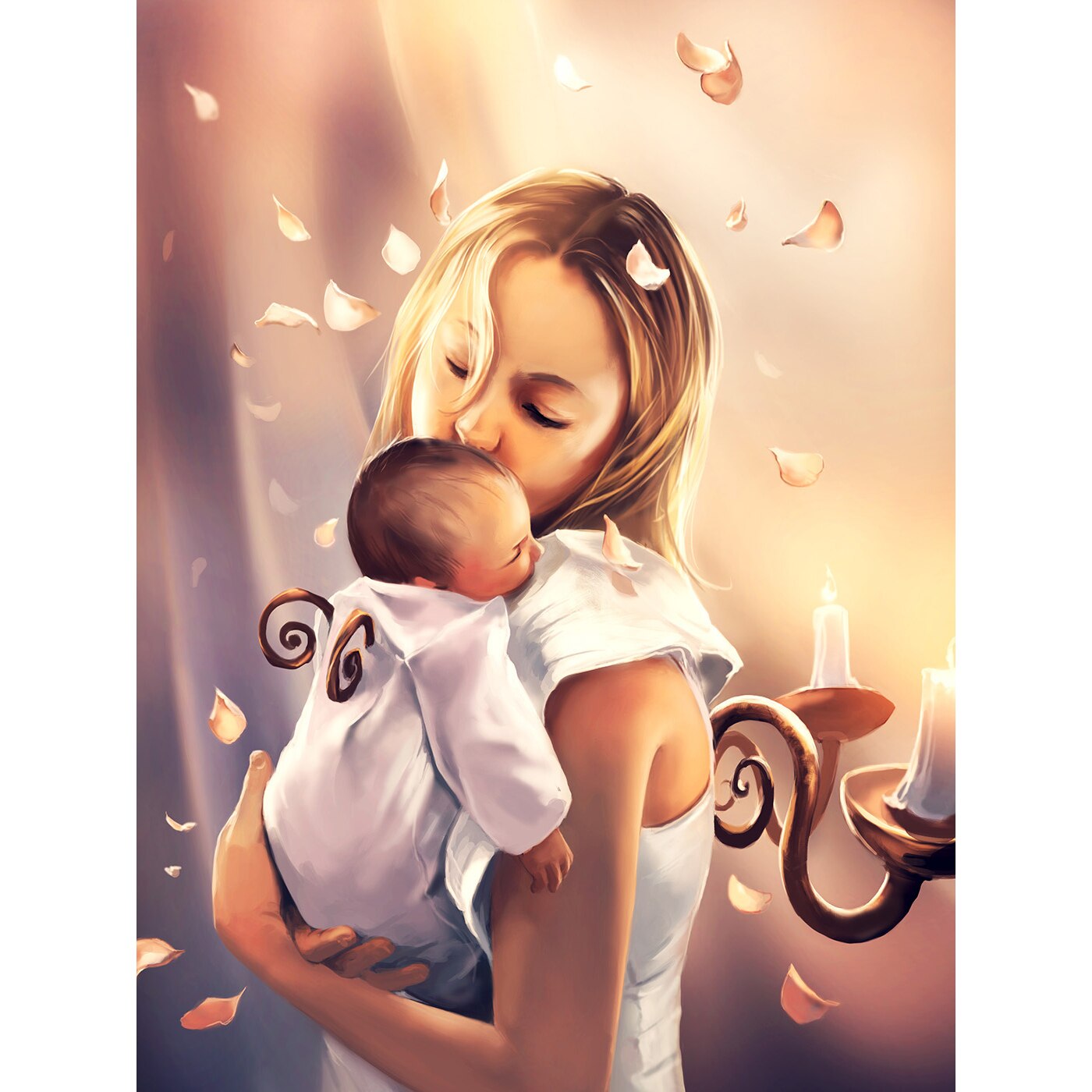 Pictura pe numere - Panza din bumbac pe rama de lemn 40*50 cm - Pure Love (PDP-211)