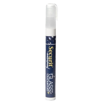 Marker creta Securit Waterproof Medium 2-6mm, alb Marker creta Securit Waterproof Medium 2-6mm, alb