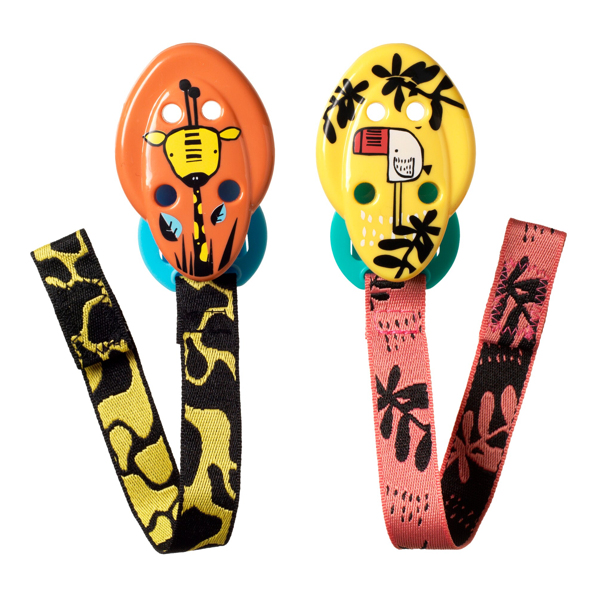 Set suport pentru suzeta, Tommee Tippee, 2 buc, Girafa / Pasa