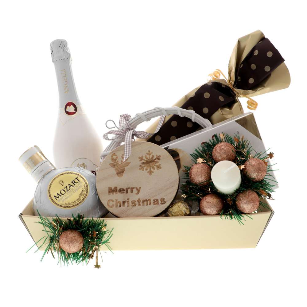 Cos Cadou Craciun White Mozart