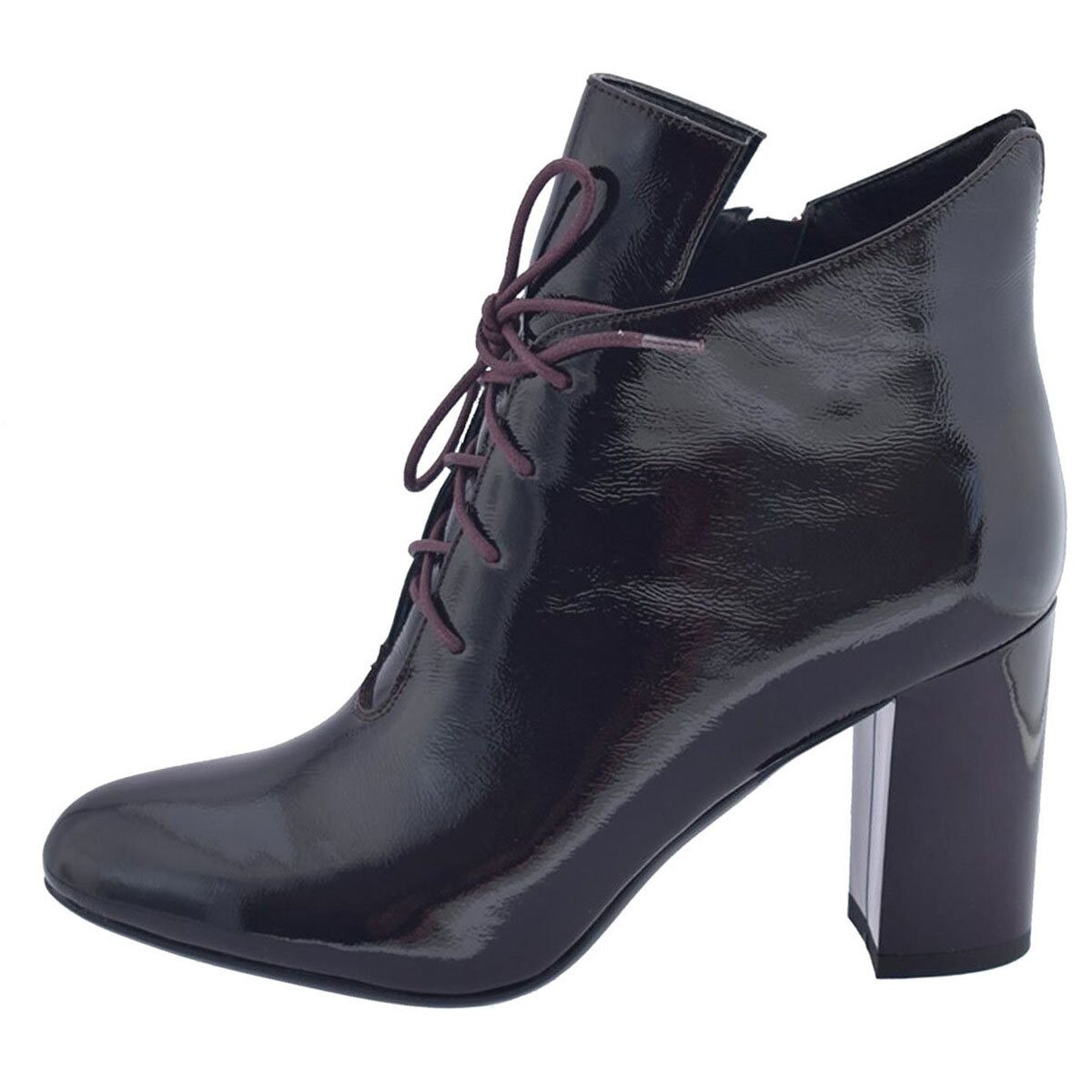 Botine dama, din piele naturala, marca Deska, 36343-30-N-33, bordo, Bordo