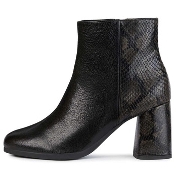 Botine dama, din piele naturala, marca Geox, D94EGA-08141-01-06, negru, Negru Botine dama, din piele naturala, marca Geox, D94EGA-08141-01-06, negru, Negru