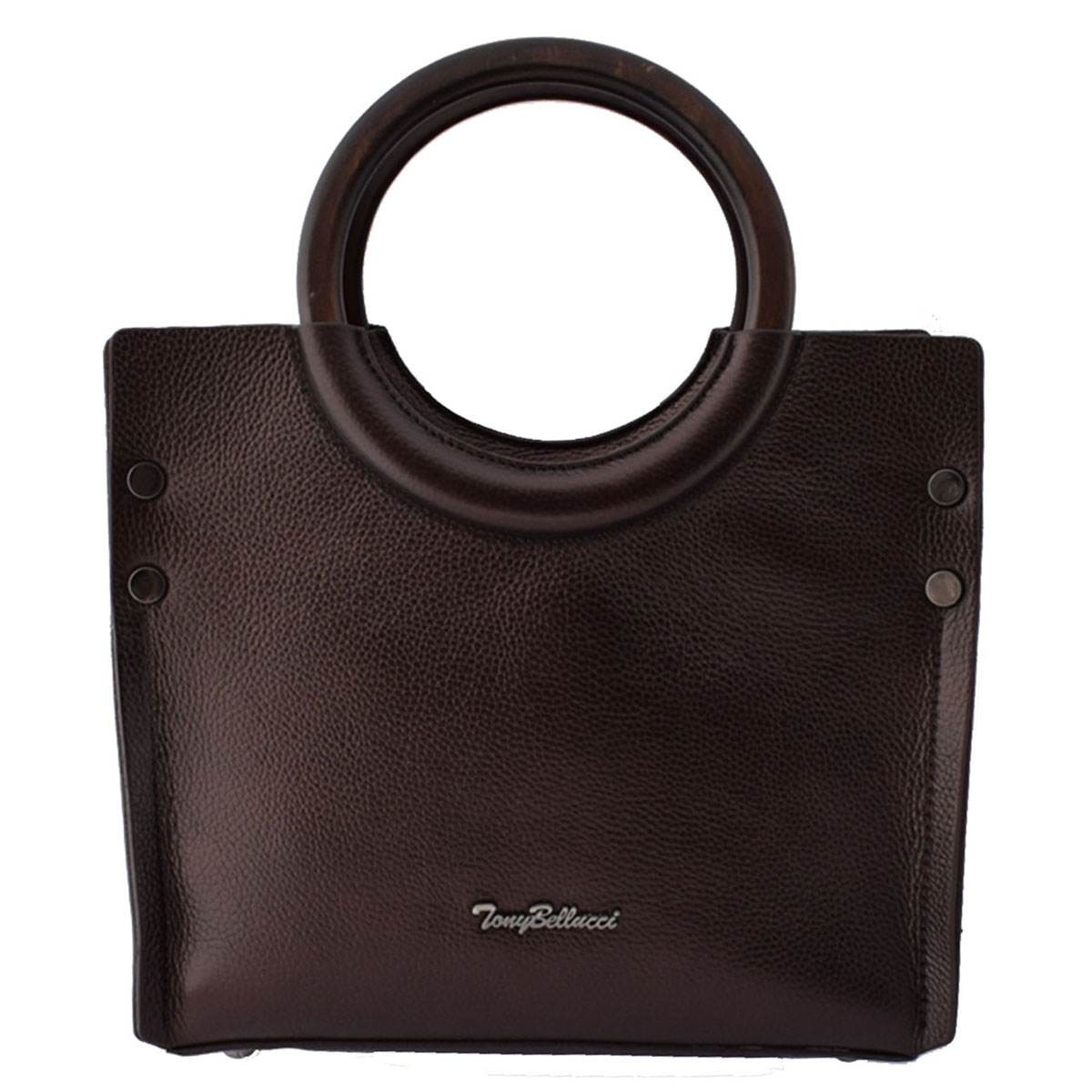 Genti dama, din piele naturala, marca Bond, 0180-C4-19-19, maro inchis