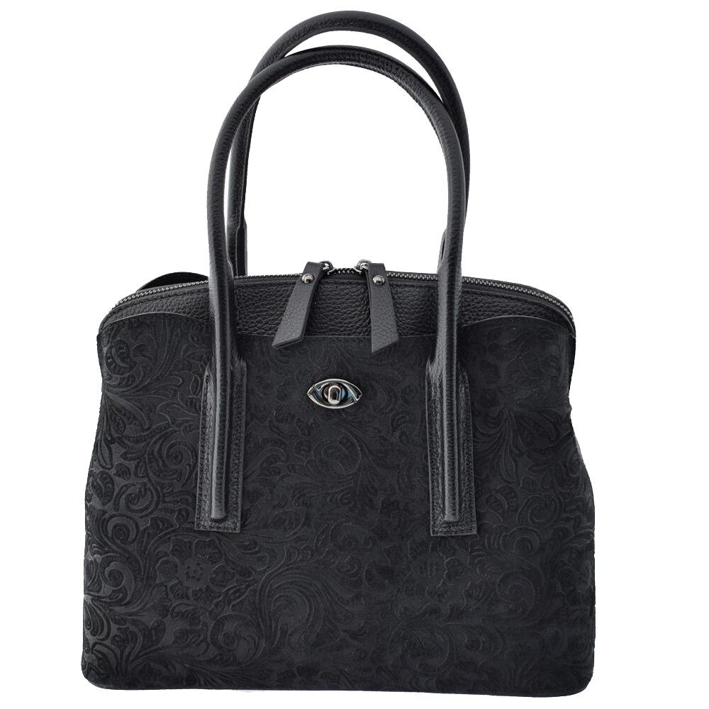 Genti dama, din piele naturala, marca Desisan, 590-01VF-19-26, negru