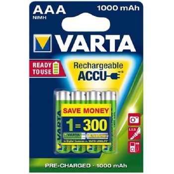 Set 4 acumulatori Varta R3 1000 mAh AAA Set 4 acumulatori Varta R3 1000 mAh AAA
