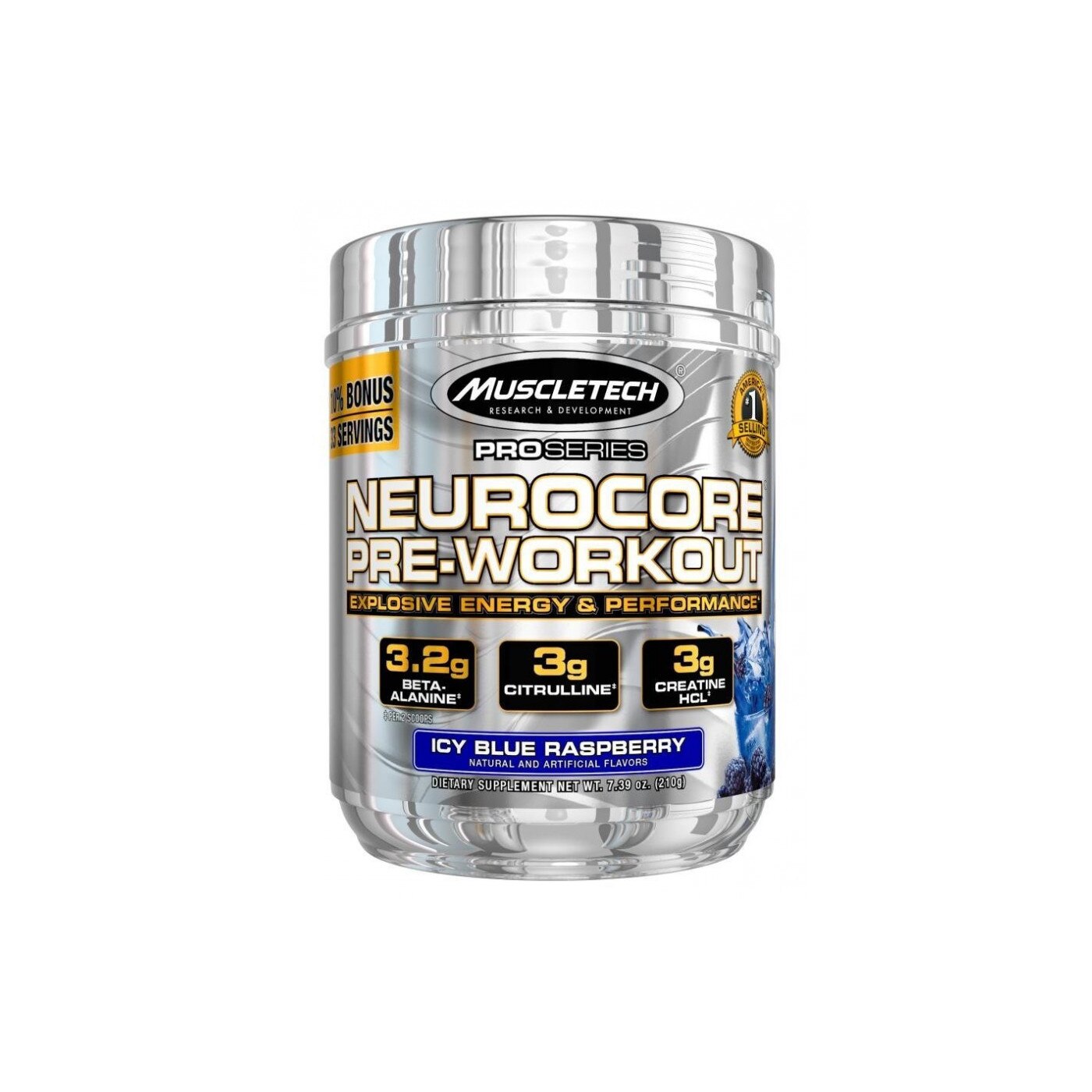 Pudra energizanta Muscletech Neurocore, blue raspberry, 220g