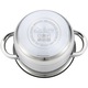 Oala cu capac Cooking by Heinner Myra, inox, inductie, 18 x 10.5 cm, 2.5 L