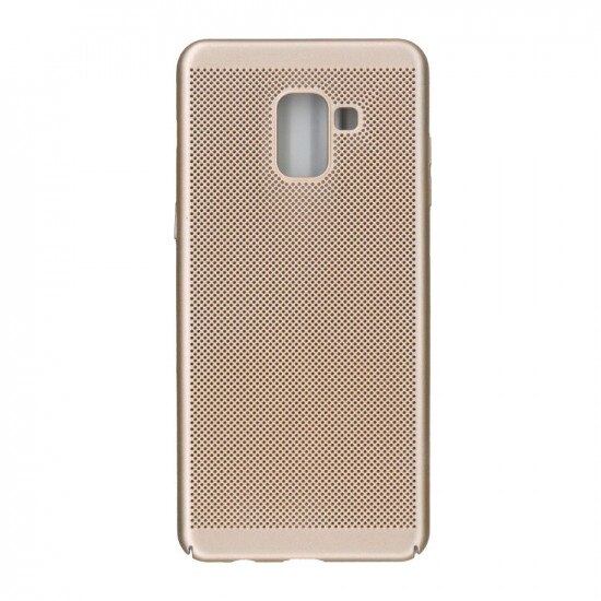 Husa Fusion Samsung Galaxy A8 2018 Ultra Slim cu aerisire Auriu