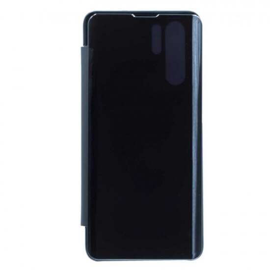 Husa Fusion Huawei P30 Pro Flip Cover Oglinda Negru