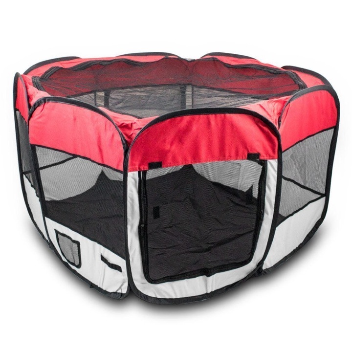 Tarc animale, Eu-trade, Poliester, Rosu/Gri