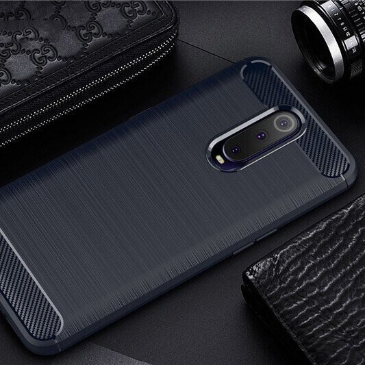 Husa Xiaomi Mi 9T Pro / Mi 9T, Carbon Flexibil, Albastru