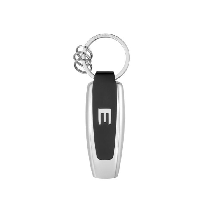 Breloc chei Original, Mercedes-Benz, E-class, negru/argintiu