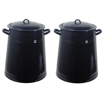 Pachet 2 x Garnita Emailata, Bidon untura, 10L Pachet 2 x Garnita Emailata, Bidon untura, 10L