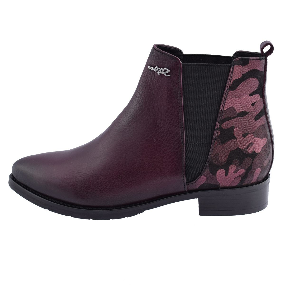 Ghete dama, din piele naturala, marca Stefano, 12662104-30-135, bordo, Bordo