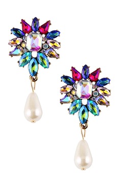 cercei luxury flori cu cristale fatetate si perla in forma de lacrima imagen 20_0_
0