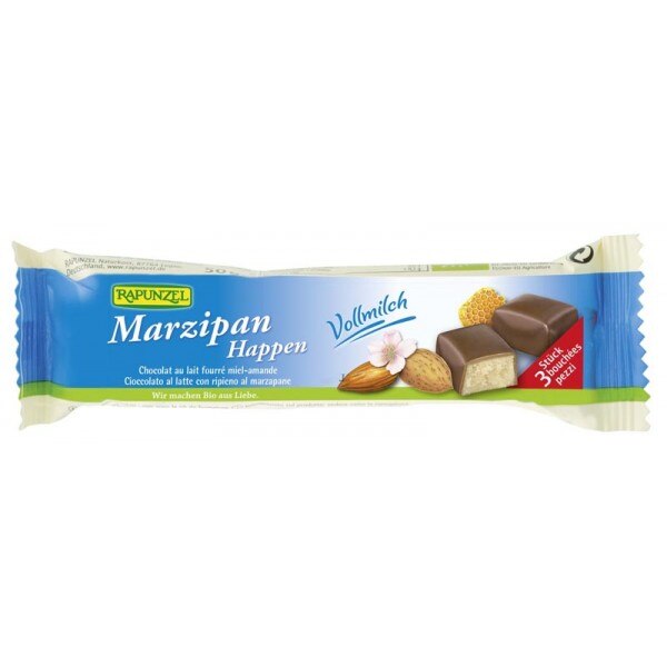 Baton martipan cu glazura din lapte integral , Rapunzel, 50g