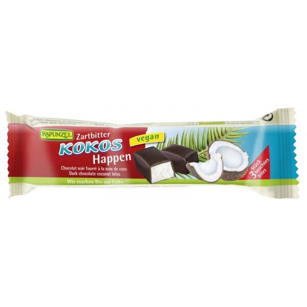 Baton de cocos cu glazura amaruie , Rapunzel, 50g