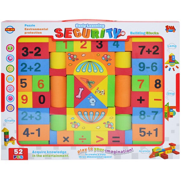 Cuburi constructii Eva, 52 piese