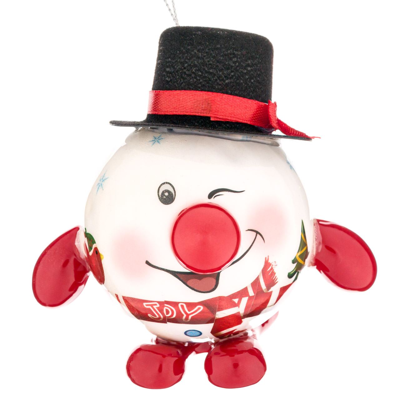 Glob decorativ de Craciun, om de zapada, South Perfect Decor, 7 cm