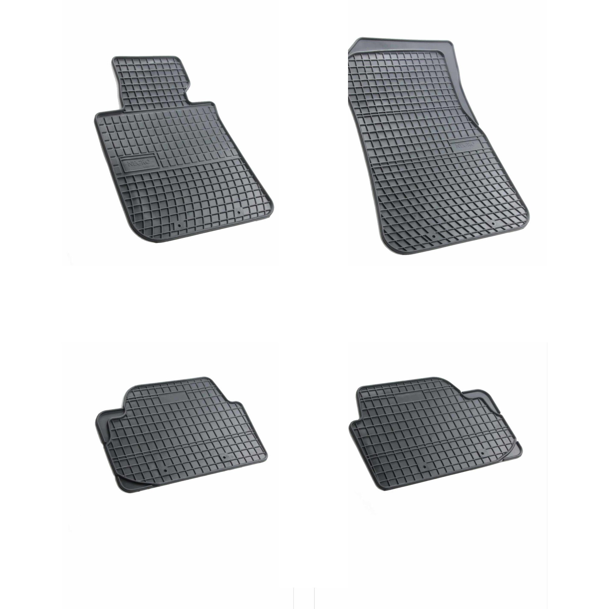 Set 4 covorase auto Frogum pentru BMW Seria I E81 E82 E87 E88, Cauciuc, Negru