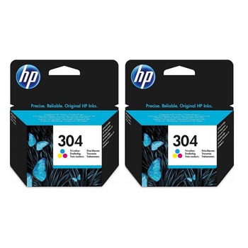 Pachet cartuse cerneala N9K05AE (304) color x 2 HP original 4ml 240 pagini Pachet cartuse cerneala N9K05AE (304) color x 2 HP original 4ml 240 pagini