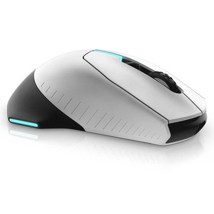 Mouse gaming wireless Alienware 610M, Lunar Light