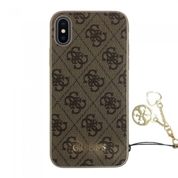 Husa de protectie, Guess 4G Charms Collection, iPhone XR, Maro Husa de protectie, Guess 4G Charms Collection, iPhone XR, Maro