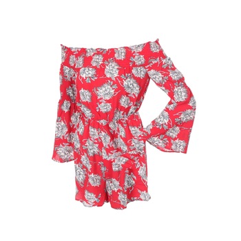 Salopeta de femei Influence , Rosu/ Gri , 42 EU Salopeta de femei Influence , Rosu/ Gri , 42 EU