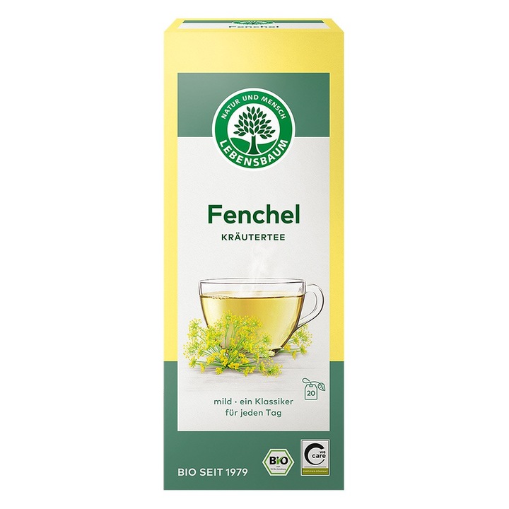 Ceai de fenicul x20 plicuri bio, 50g, Lebensbaum