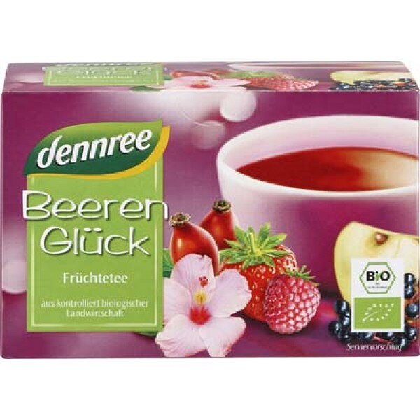 Ceai cu fructe de padure 20 plicuri, Dennree, 40g