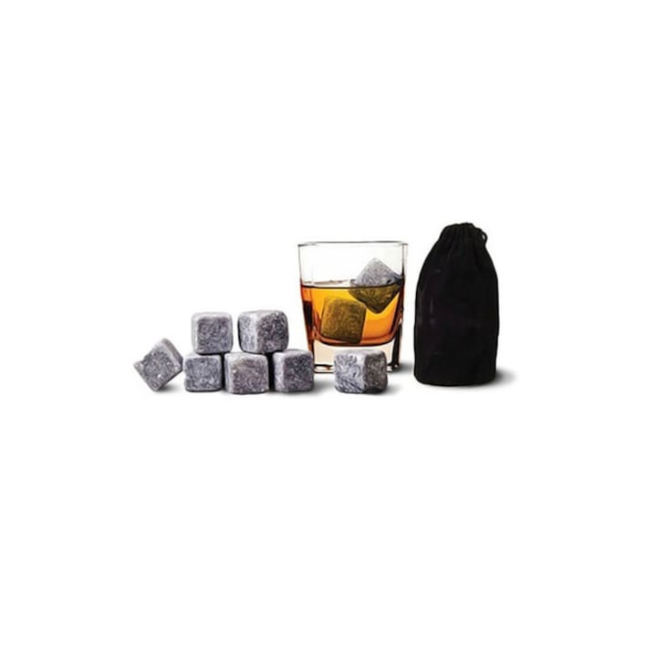 Whisky Stones, Set 9 pietre de gheata premium pentru whisky, EFG1032
