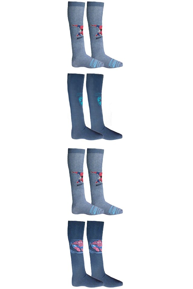 Set 4 perechi sosete Spiderman baieti, multicolor, 37-39