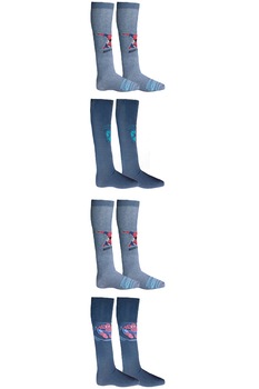 Set 4 perechi sosete Spiderman baieti, multicolor, 37-39 Set 4 perechi sosete Spiderman baieti, multicolor, 37-39