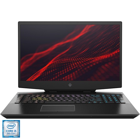 Laptop Gaming OMEN by HP 17-cb0001nq cu procesor Intel® Core™ i5-9300H pana la 4.10 GHz Coffee Lake, 17.3", Full HD, IPS, 144 Hz, 16GB, 1TB HDD, Nvidia GeForce GTX 1660Ti 6GB, Free DOS, Shadow Black