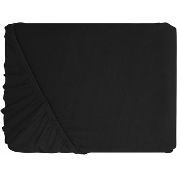 Cearceaf cu elastic Patru Anotimpuri, bumbac jersey, Negru, 160 x 200 cm Cearceaf cu elastic Patru Anotimpuri, bumbac jersey, Negru, 160 x 200 cm