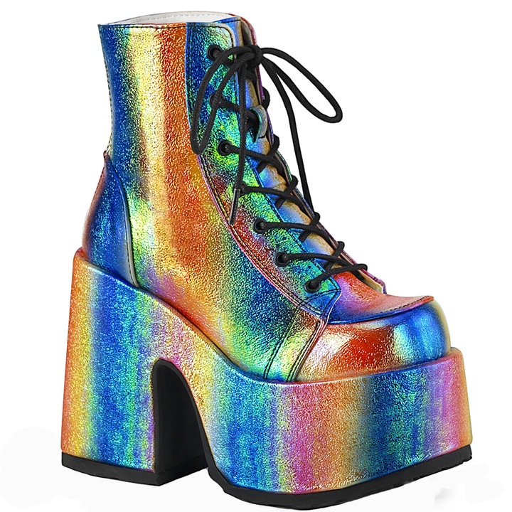 Ghete CAMEL 203, Stil Gotic, Pleaser, Rainbow
