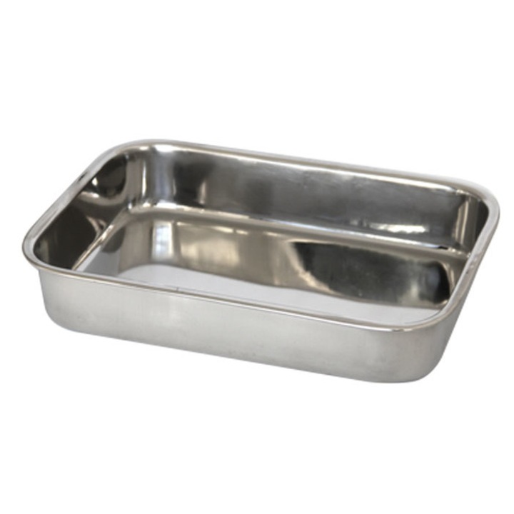 Tava inox dreptunghiulara pentru copt 45x31xh7cm