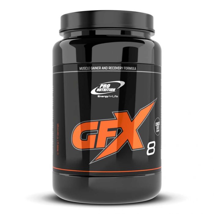 Gainer pentru dezvoltare musculara, GFX-8 ciocolata, 1500g