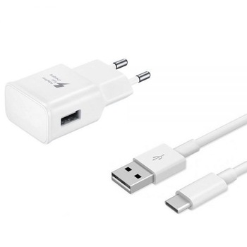 Set Incarcator retea compatibil Huawei Fast 9V/1.67 A or 5V/2A +cablu date Type-C, White Set Incarcator retea compatibil Huawei Fast 9V/1.67 A or 5V/2A +cablu date Type-C, White