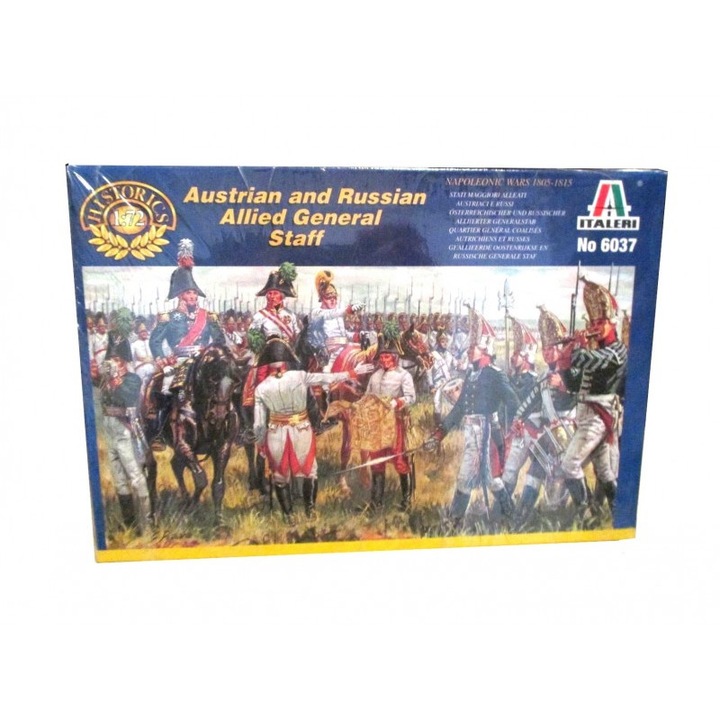 Комплект фигурки на войници ITALERI Наполеонови войни Австрийски и руски генерален щаб 39 бр. 1:72 ITA 6037